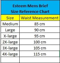 Image of Esteem Mens Combed Cotton Inner Elastic Underwear Brief | Pack of 5