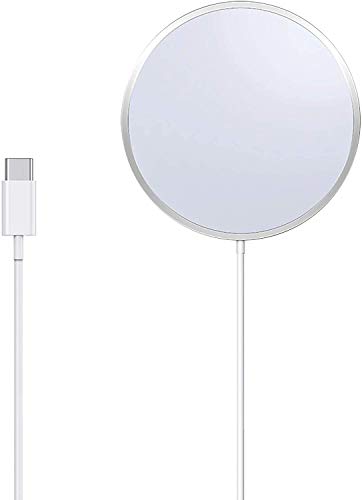 Carregador sem fio, almofada de carregamento sem fio rápido, compatível com o Magsafe iPhone 12/12 P