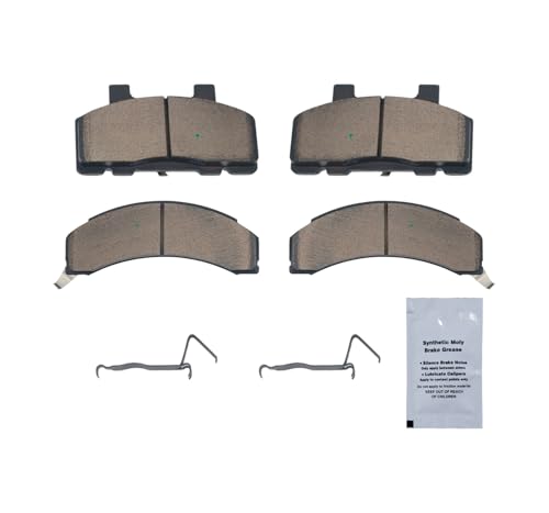 Image of HUSCH D215 Front Ceramic Brake Pads Kit Fit For Buick Century 1983-1996, For Pontiac Trans Sport 1990-1991, For Bonneville 1987-1991, For Cadillac Fleetwood 1985-1990