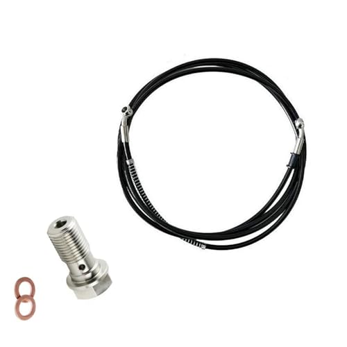 Tuyau de conduite d'huile de frein moto flexible M10x1 mm 130cm