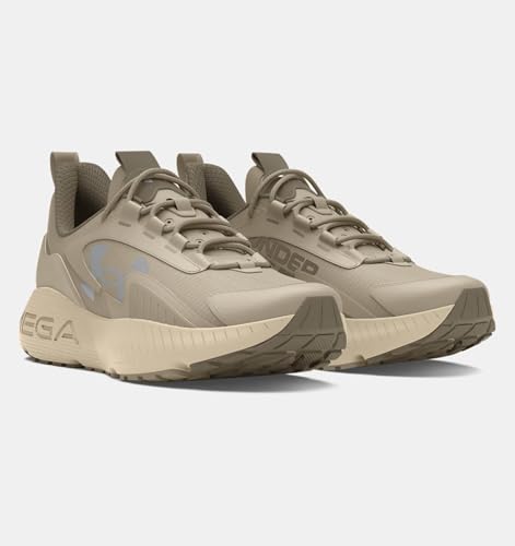Under Armour Men's UA HOVR Mega 2 MVMNT Sportstyle Shoes Athletic Sneakers (Timberwolf Taupe/Khaki Base/200, US Footwear Size System, Adult, Men, Numeric, Medium, 13)3
