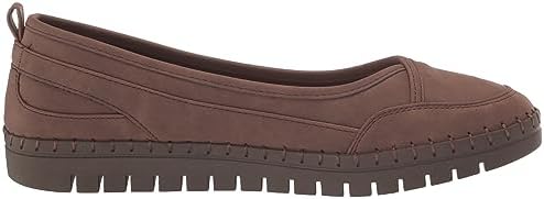 Easy Street Women's Poe Ballet Flat, Brown, 6.5 X-Wide | Image 5