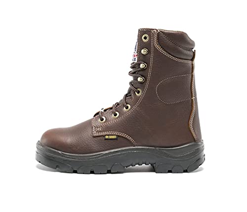 Steel Blue Men's Portland 8-inch Lace-Up Steel Toe Work Boot, Oak