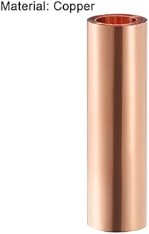 uxcell Copper Sheet Roll, Metal Foil Plate 1000mm x 100mm x 0.02mm
