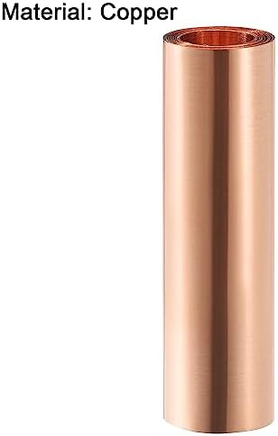 uxcell Copper Sheet Roll, Metal Foil Plate 1000mm x 100mm x 0.02mm