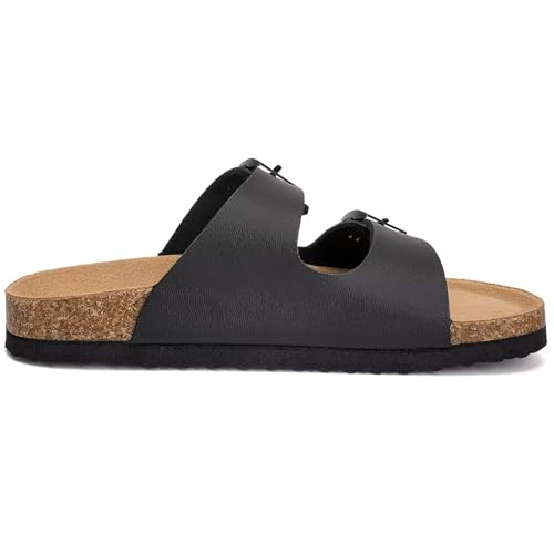 Image of Torotto Kids Sandals Boys Girls Slide Summer Non-slip Cork Glitter Toddler Slippers with Adjustable Straps for Indoor & Outdoor