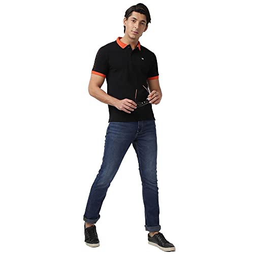 Image of Wrangler Men Black Cut and Sew Regular Fit T Shirt