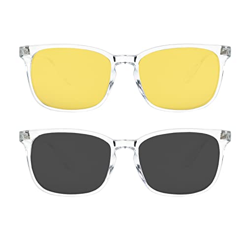 Yogo Vision Night Driving Glasses for Men Women,Polarized Night Vision Glasses Anti-Glare