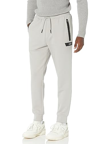 BOSS mens Sporty Tape Design Regular Fit Cotton Sweatpants