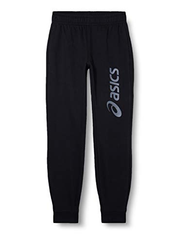 ASICS Big Logo Sweat Pant Pantalón, Hombre, Performance Black/Dark Grey, l