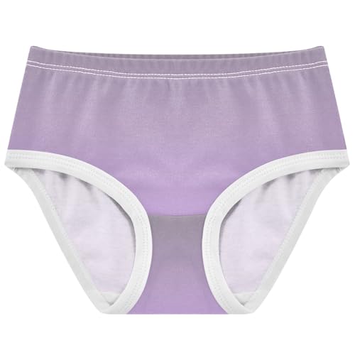 Joisal Taupe Mauve Gradient Ombre Toddlers Underwear Floral 2t Cotton Little Girl Panties Pattern Briefs Underpants