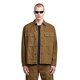 Coupe confortable G-STAR Mosa Overshirt Veste, Marron (DK Fawn GD D26462-d491-b570), S Hommes