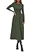 PRETTYGARDEN Cocktail Dresses for Women 2026 Elegant Classy Fall Long Sleeve Midi A Line Flowy Modest Winter Party Dress (Army Green,Small)