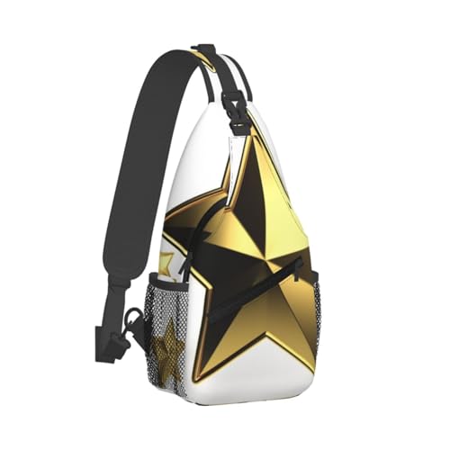 Bolso Cross Chest Sling para Hombre y Mujer Negro miniatura 2
