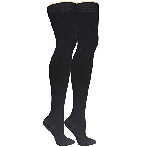 Truform 1945BL-L Compression Socks, 20-30 Mmhg, Men'S Dress Socks, Thigh High Over Knee Length thumb #8