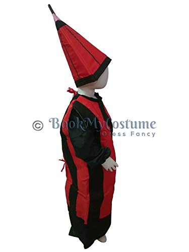 Image of BookMyCostume Pencil Daily-Life Objects Kids Fancy Dress Costume 4-5 years