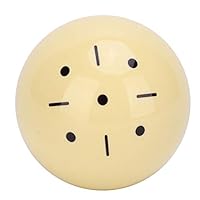 Kudoo Training Queue Ball - Crystal Billardtisch Ball für Billard Acht Bälle/Snooker, Standard Billard Queue Ball Übungshilfe Zubehör für Anfänger(Englischer Snooker)