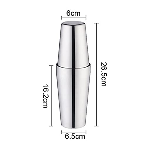 Coctelera Boston de acero para bartender 750+600 ml miniatura 2