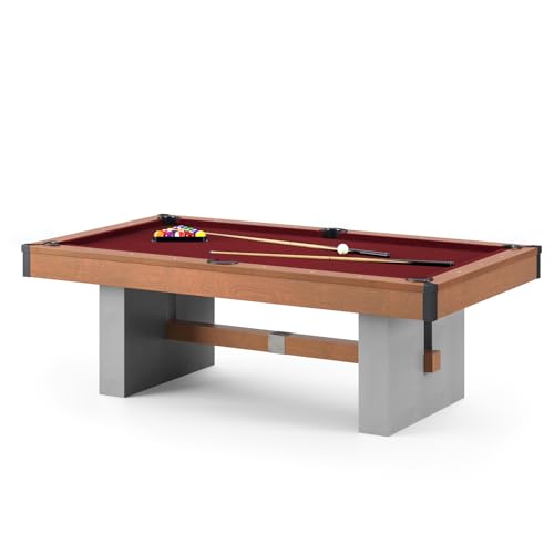 Bison Billardtisch | Loft Schiefer | 9 ft | Möbel Qualität aus Birkenfurnier | Beton-Look Sockel | K-66 Natur Kautschuk Banden Bison Billardtisch | Loft Schiefer | 9 ft | Möbel Qualität aus Birkenfurnier | Beton-Look Sockel | K-66 Natur Kautschuk Banden
