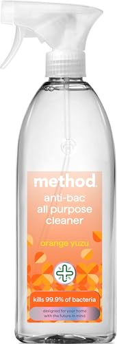 Image of Method Anti-Bacterial Cleaner Spray, Orange Yuzu, Kills 99.9%, 828ml