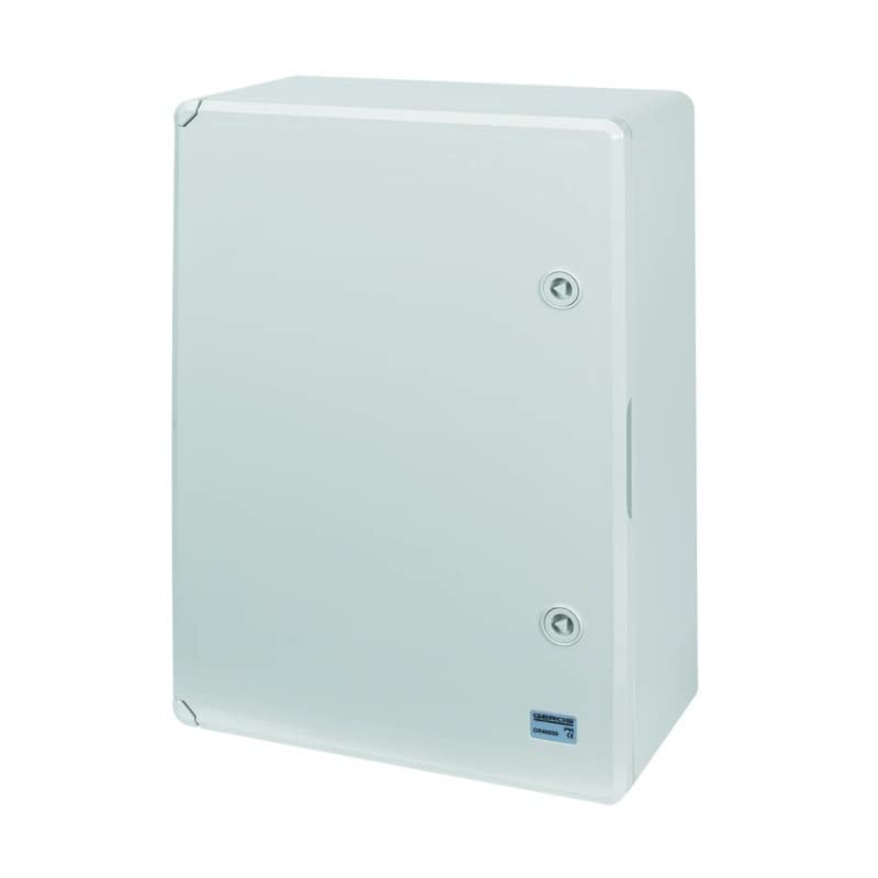 WDB 5 Plastic ABS Enclosure IP65 with Steel Back Plate 500 x 350 x 150 Grey Door