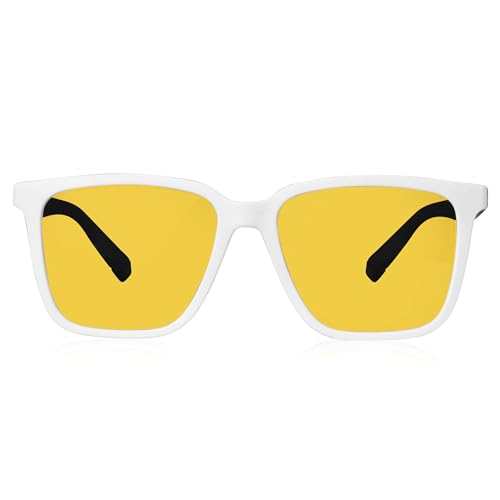 Image of Dervin UV Protected Yellow Lens Driving Polarized Sunglasses for Men & Women