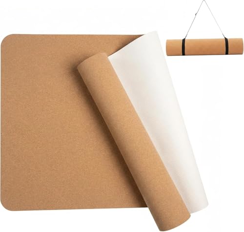 Cork Yoga Mat 6mm Extra Thick Exercise Pad