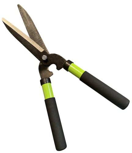 Garden Guru Hedge Shears Clippers For Trimming & Shaping Borders, Decorative Shrubs, Bushes, Grass – 15 Inch High Carbon Steel Gardening Hedge Clippers & Shears With Comfort Grip Handles #TOP20