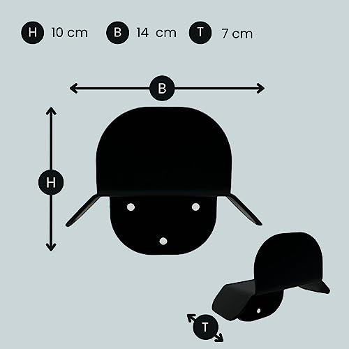 Wallbox Kabelhalter (Schwarz) - Wandhalterung für Ladekabel - Kabelhalterung Kabel und Stecker - Halterung Ladekabel Elektroauto - Verlängerungskabel Halter - Ladekabelhalter und Steckerhalter