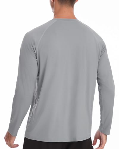 Roadbox Men's UPF 50+ Rash Guard Long Sleeve, Cool Dry UV Sun Protection Water T-Shirts, Lightweight Fishing Hiking Shirts2