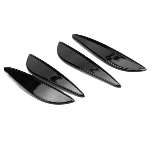 Séparateur de lèvre de pare-choc pour S6 A6 C8, kit de carrosserie noir brillant en 4 pièces
