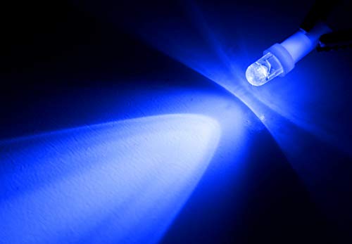 10 bombillas LED reemplazo base cuña T4/T5 azul miniatura 2