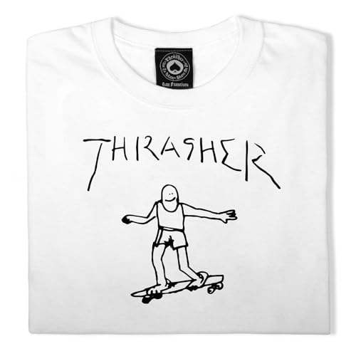 Thrasher "Gonz T-Shirt by Mark Gonzales (White) (X-Large)