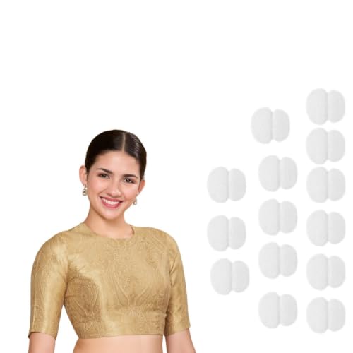 Image of Studio Shringaar Women Brocade Silky Jewel Neck Readymade Elbow Length Sleeve Saree Blouse