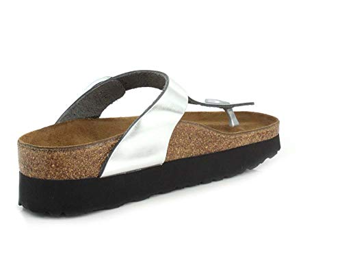 Birkenstock Women's Platform Gizeh Pl Dove Gray Nb R, 6 AU4