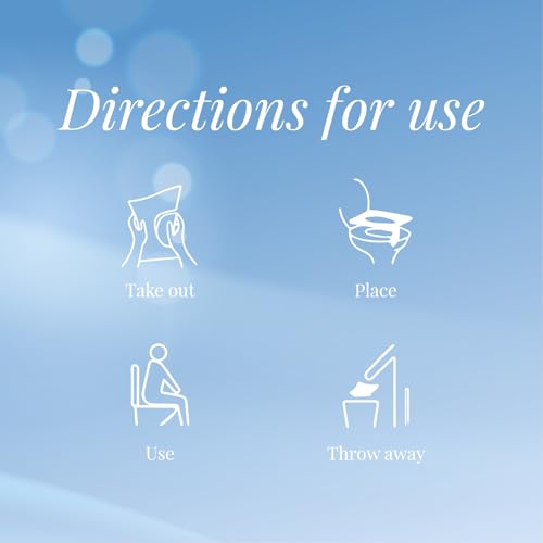 Image of Origami Disposable Toilet Seat Covers Pack of 2 (Total 20 Sheets) | Water Resistant & Biodegradable | Hygienic Protection with No Direct Contact with Unsanitary Seats | Easy to Dispose & Eco-Friendly