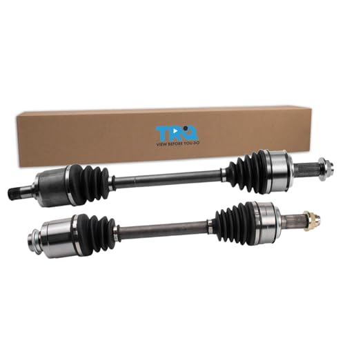 Image of TRQ Front CV Axle Shaft Assembly Set Driver & Passenger Side Compatible with 2013-2014 Honda Accord