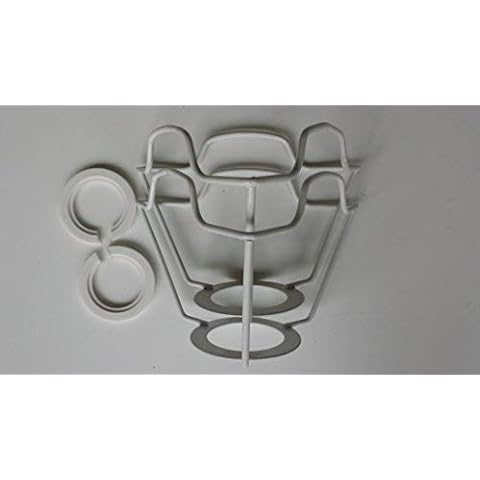 3 inch ES/UK Shade Frame Carrier Twin Pack.to Support a lampshade with Duplex Fitting Cover