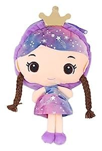 meek Soft fabric Doll Shape Sling Cross Body Bag for Kids Girls Nursery Travelling Picnic Bag (Purple)-picture-16