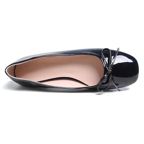 Image of Dear Time Women's Casual Foldable Ballet Flats Square Toe Ballerina Flats Shoes Comfortable