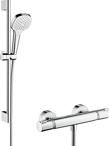 Combi douche Hansgrohe Croma Select E pour stopper les variations de température sous la douche
