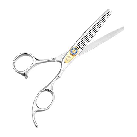 Filhome Thinning Scissors for Dogs, Professional Thinning Shears for Pets Double Sided Blades Stainless Steel Pet Cat Shears for Grooming Dogs Cats Cover