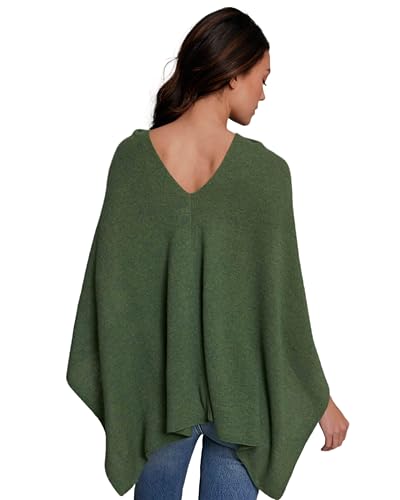 Image of CLAUDIA NICHOLE Womens 100% Cashmere Dress Topper - Cashmere Poncho Wrap