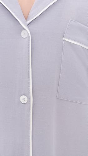 Image of Eberjey Gisele Classic Women's Pajama Set | Long Sleeve Shirt + Long Pants