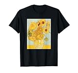 van gogh girasoli arte per artisti maglietta