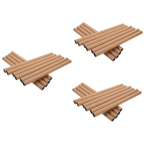 FUNOMOCYA 3sets Reusable Poster Tube Cardboard Mailing Tubes Drawing Paper Storage 10pcs*3