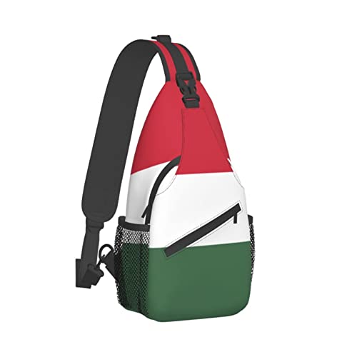 Mochila Bandolera Unisex Negra de Moda para Senderismo miniatura 3