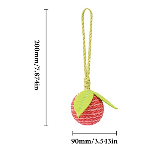 Brinquedo de gato de sisal – Brinquedo de bola de gato brincalhão, brinquedo divertido, animais de e