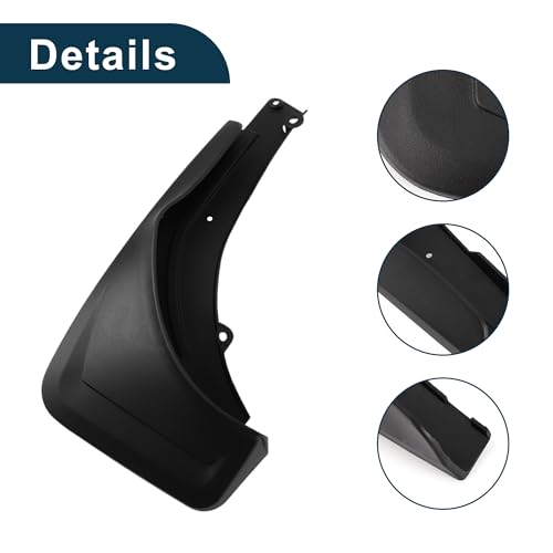 Image of Mud Flaps Splash Guards for Mercedes Benz GLE (WIth Pedal) 2020-2023 High Configuration W /Mount Accessories Mud Guards Front and Rear 1 Set