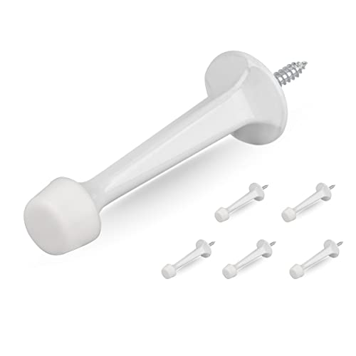 HOMOTEK 6 Pack Heavy Duty Solid Rigid Door Stop